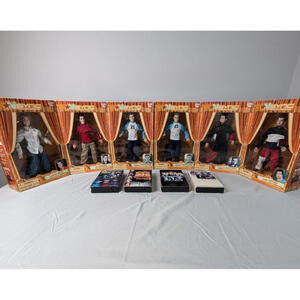 NSYNC 2000 Living Toyz Justin X2 Joey Lance JC Chris COMPLETE SET + 4 VHS Tapes